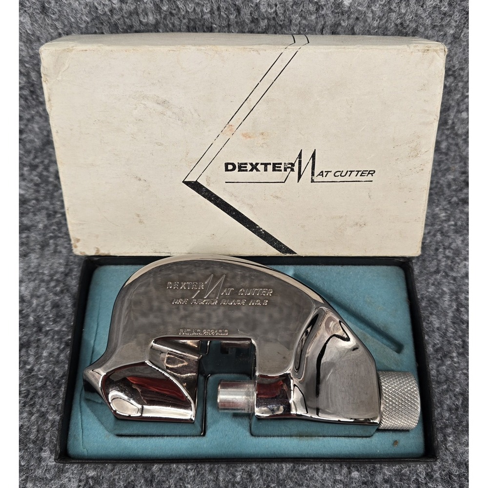 Vtg Dexter Mat Cutter by Russell Harrington in Original Box No Blades Art 70s
